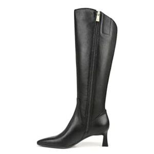 Naturalizer Womens Deesha Pointed Toe Narrow Calf Tall Boot Black Leather